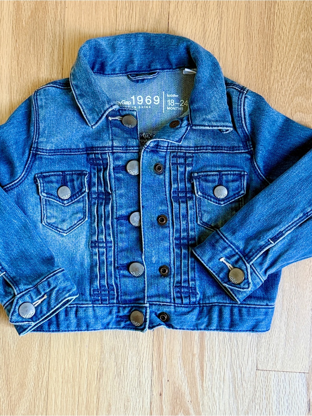 GAP Kids Blue Denim Jacket - 1969 Style, 18-24 months